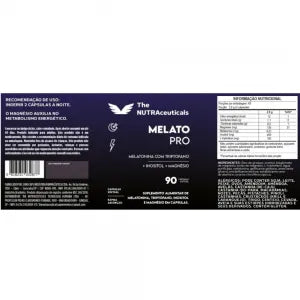 MELATO PRO - Magnésio Inositol - 60 Cápsulas.