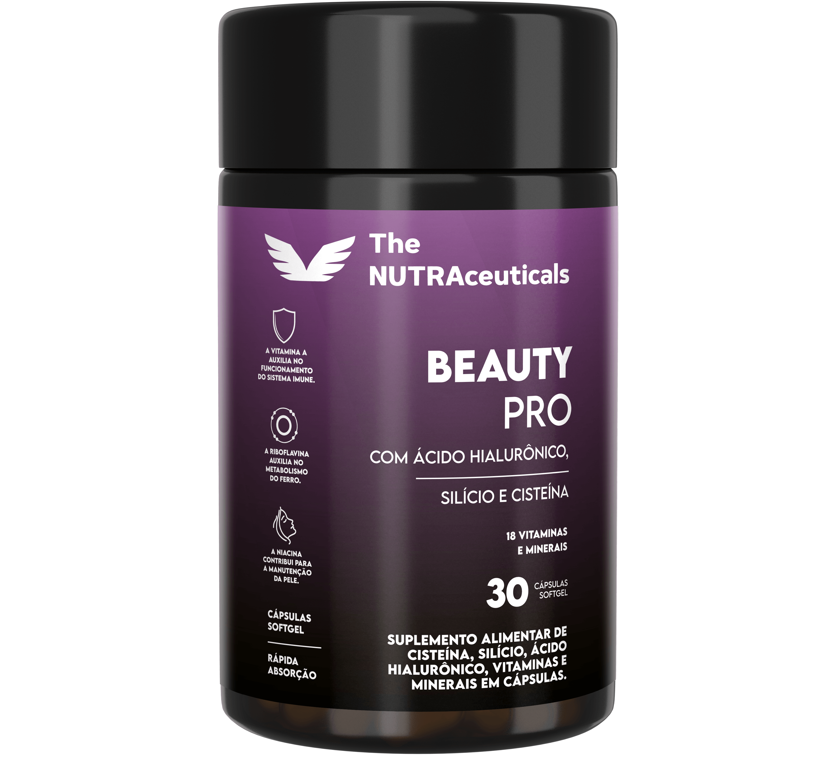 BEAUTY PRO - Cabelos Pele e Unhas - 30 cápsulas.