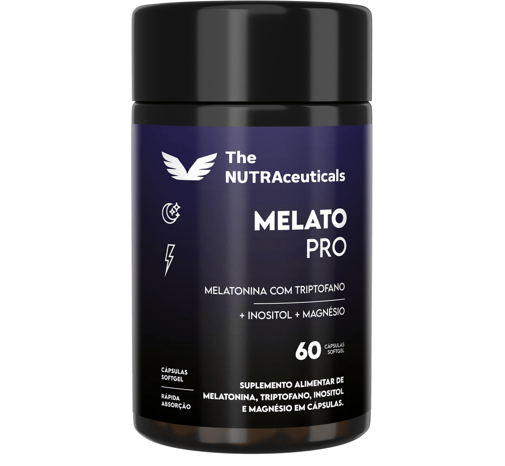 MELATO PRO - Magnésio Inositol - 60 Cápsulas.
