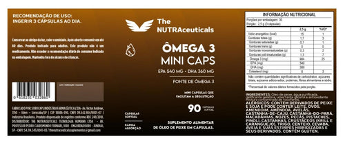 ÔMEGA 3 Mini Caps - 90 Cápsulas.